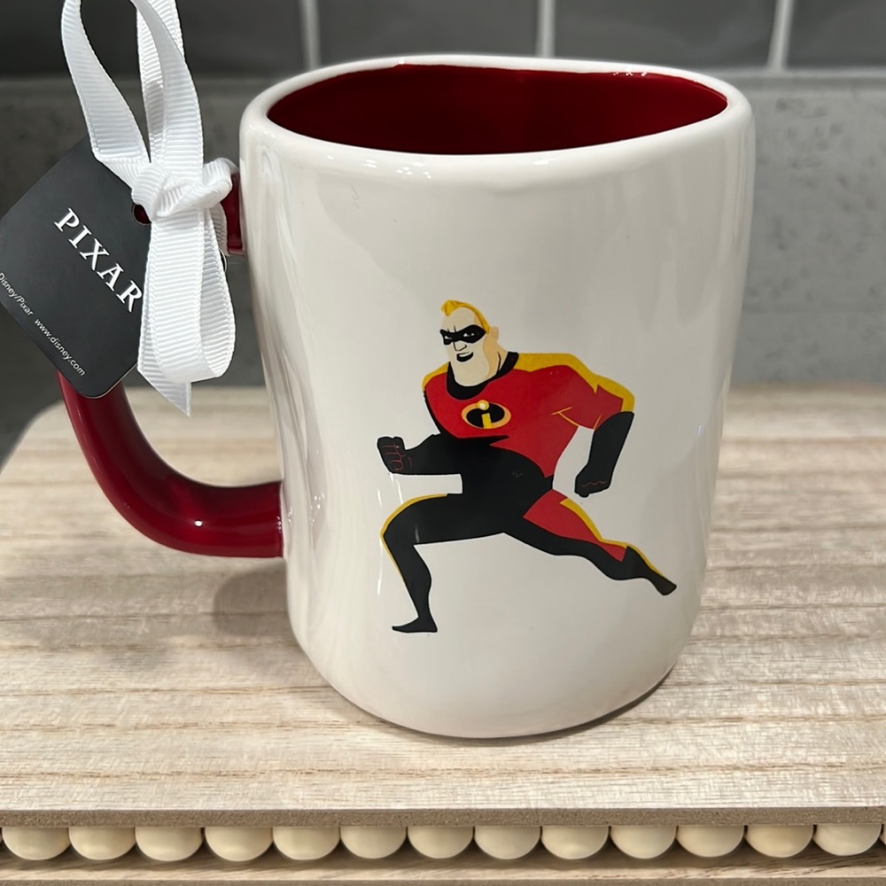 New Rae Dunn Disney Pixar The Incredibles DAD BOD Mr. Incredible Coffee Mug